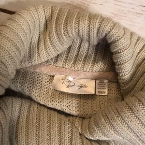 Tunic Sweater with Elbow Patches